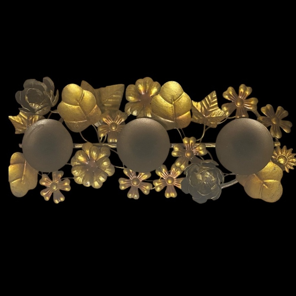 ED ON AIR BY ELLEN DEGENERES FLORAL METAL TABLETOP DECOR ( SET OF 2 ) - Picture 2 of 7